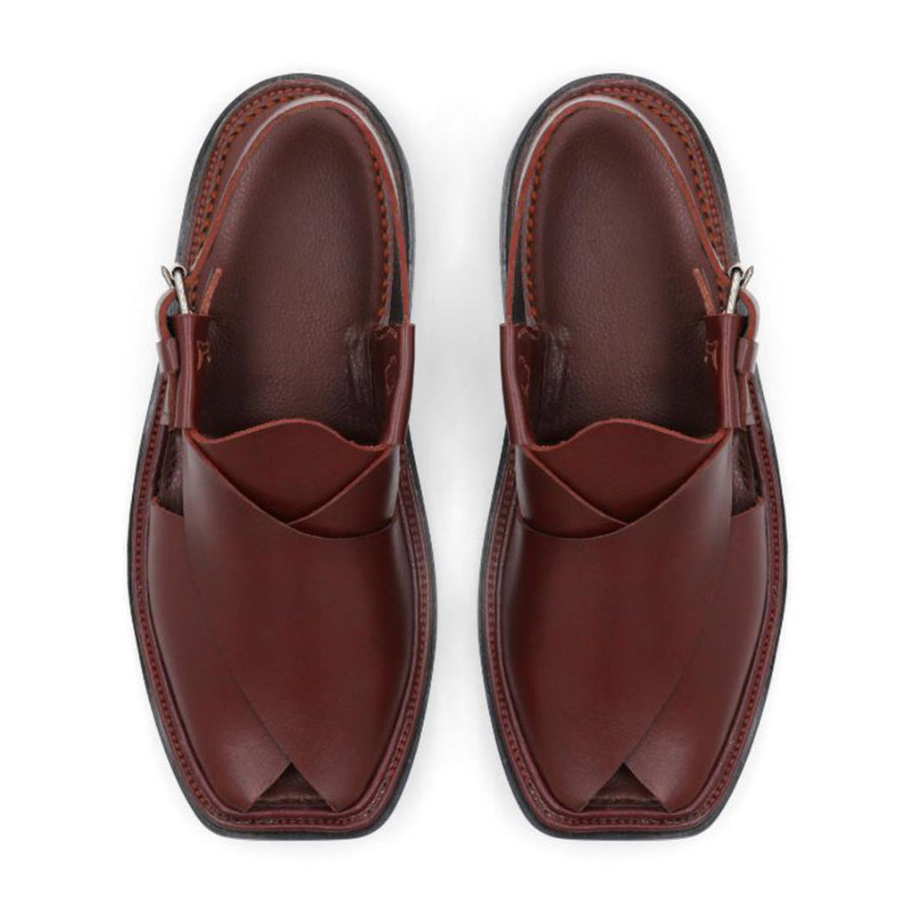 Peshawari Maroon/Brown  Leather