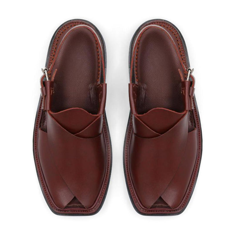 Peshawari Maroon/Brown  Leather