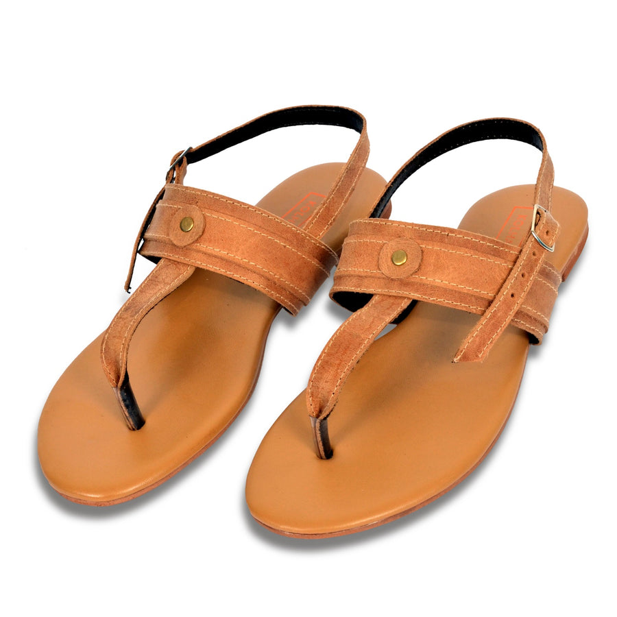 DUNE - Tan leather  Sandal