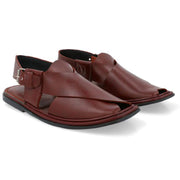 Peshawari Maroon/Brown  Leather