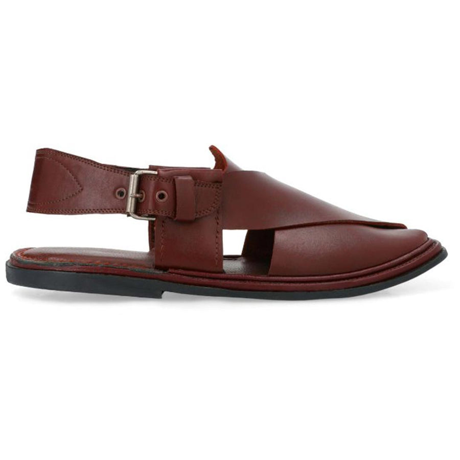 Peshawari Maroon/Brown  Leather