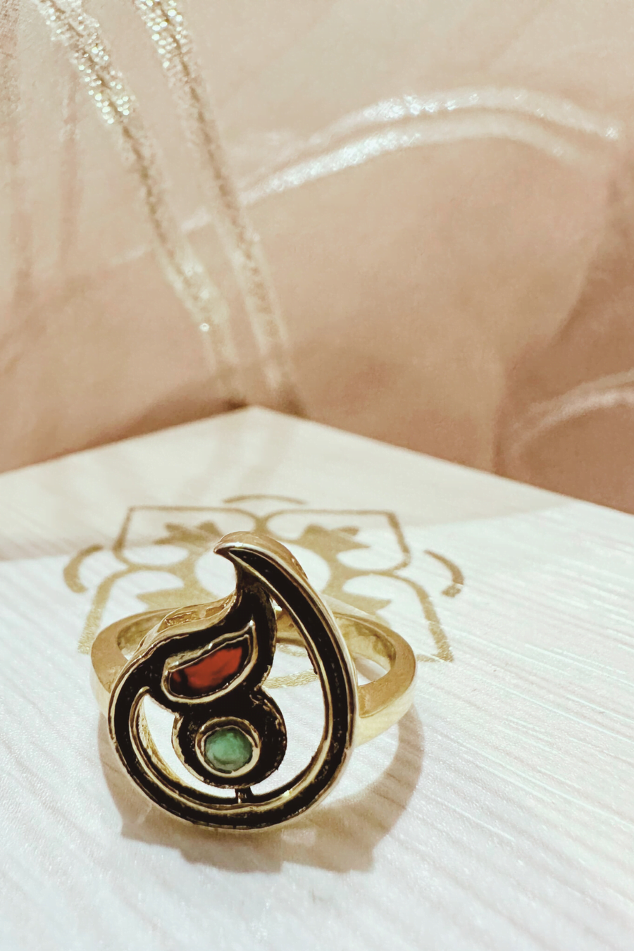 NADIRA MEENAKARI PAISELY RING