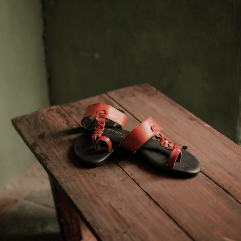 Leather chappal handmade