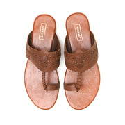 Kolhart flats AMBER - CLASSIC BROWN KOLHAPURI