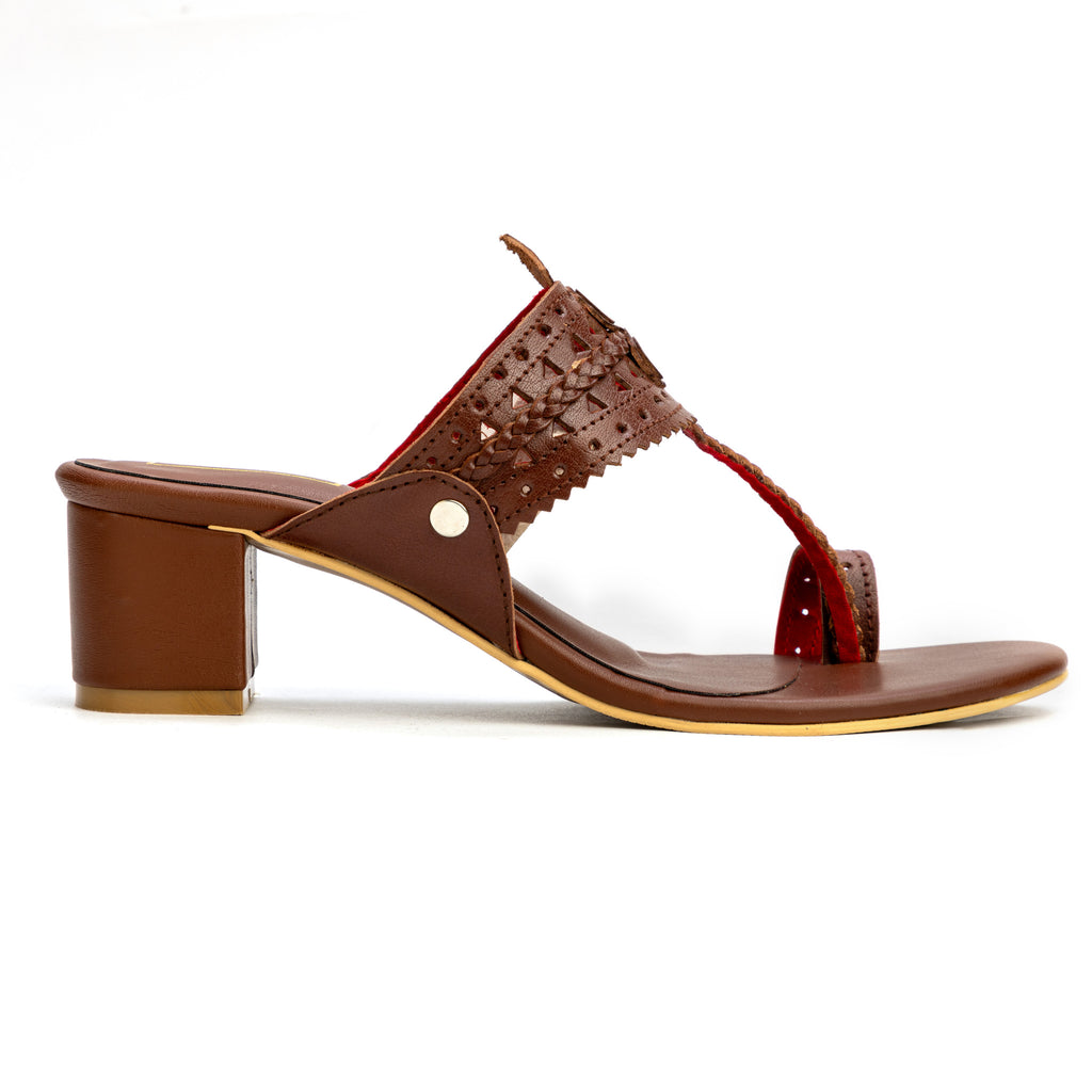 Leather Block heels