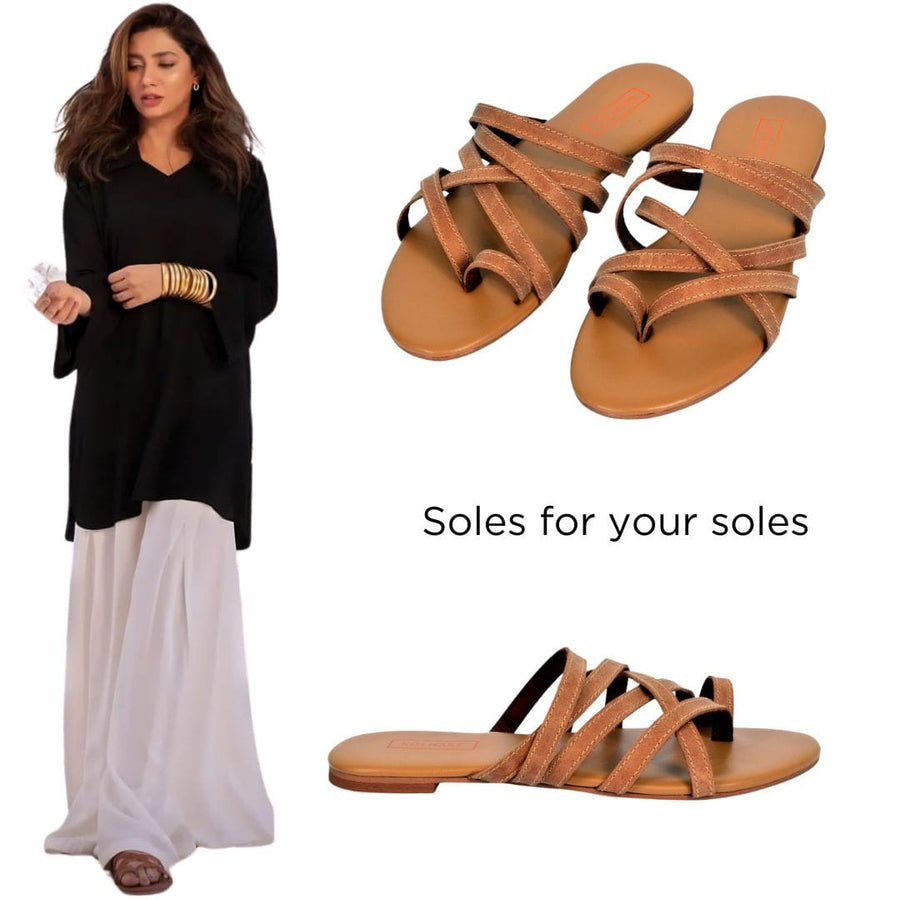 My Store flats DALIA - Tan Leather