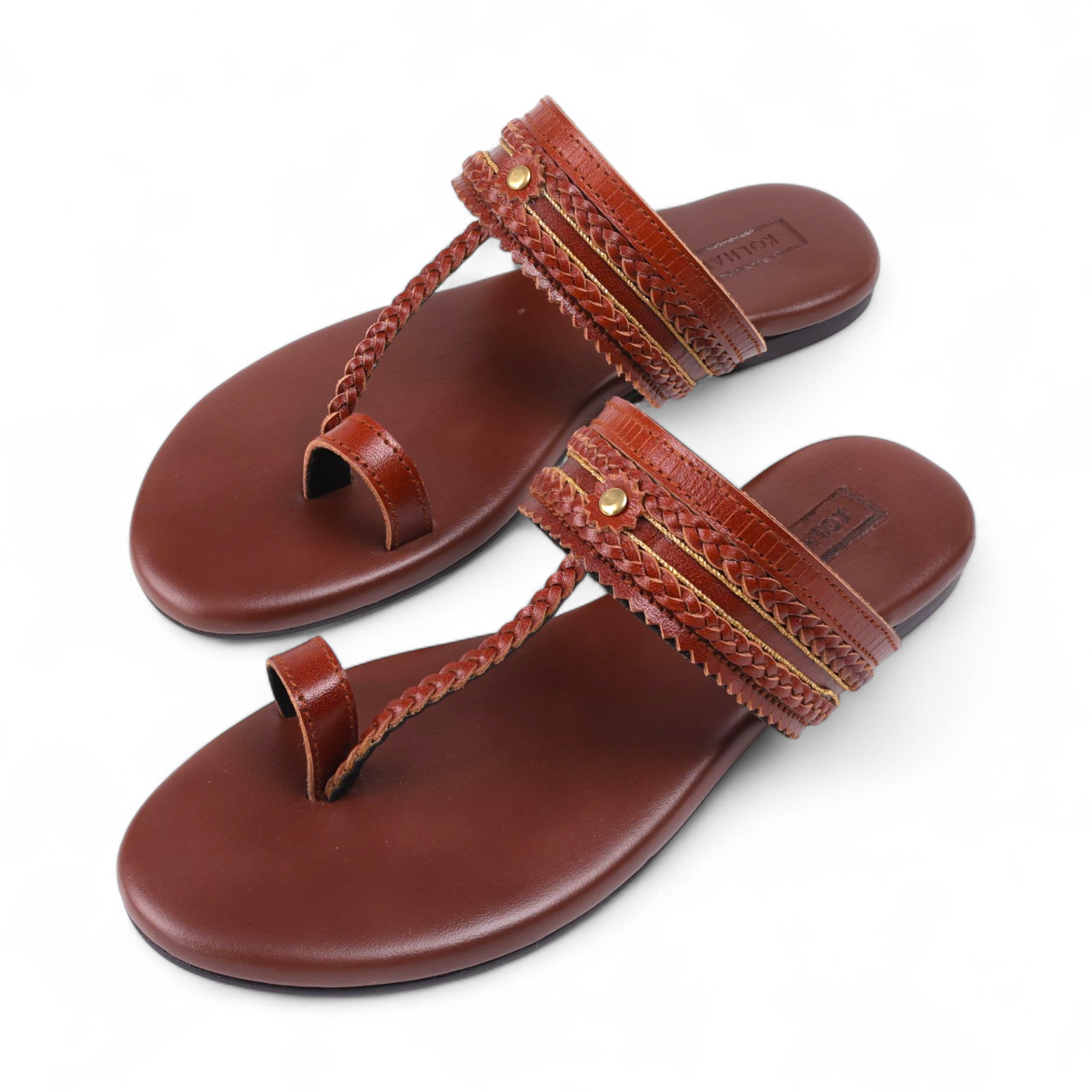 RAHA TAN BROWN LEATHER