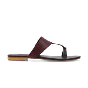 Kolhart TEXTURED MAROON KOLHAPURI