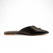 TAKTIL BLACK LEATHER MULE
