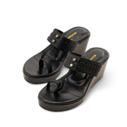 DIYA BLACK WEDGE