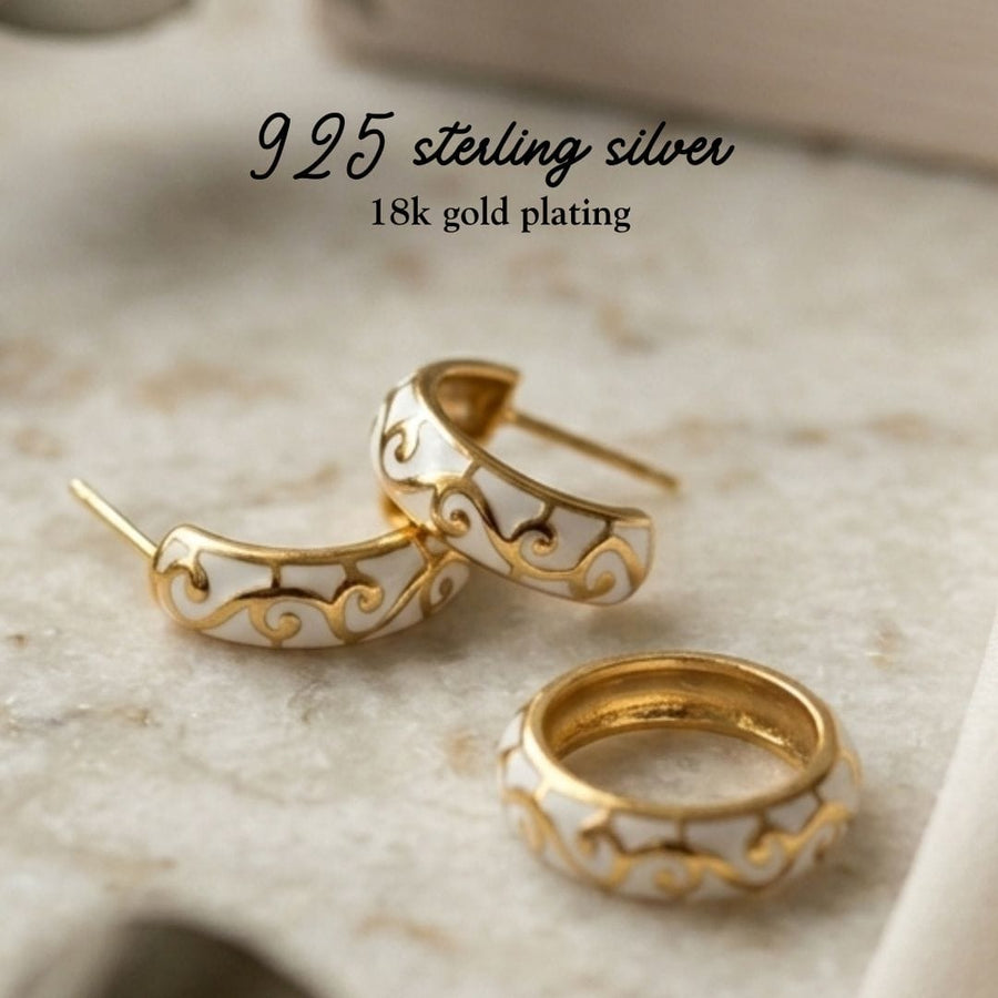 Charbagh Jewellery DILRAS MEENAKARI HOOPS