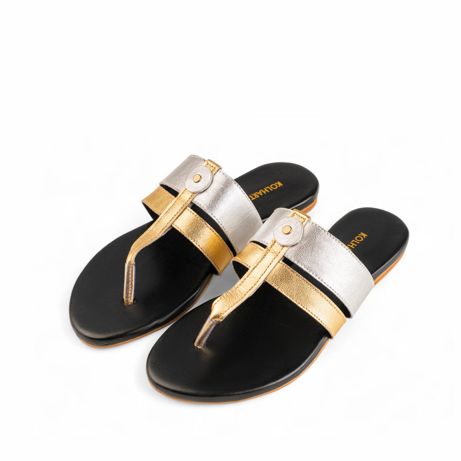 DUNE - Sheep leather Silver/Gold