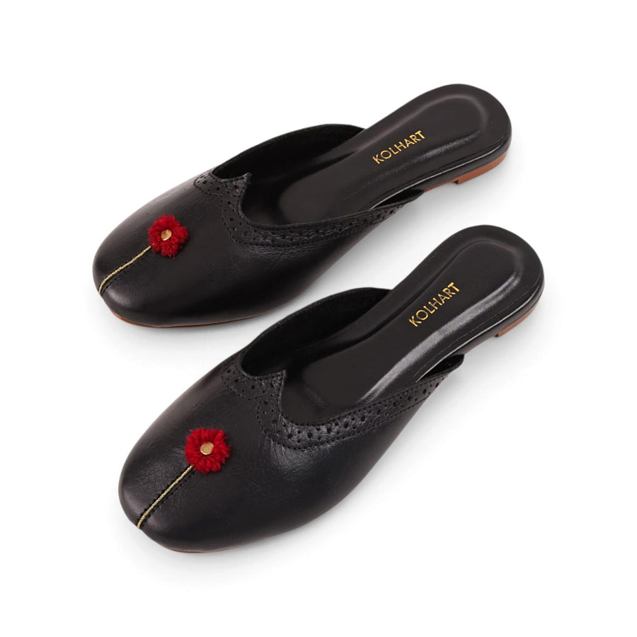 REET KHUSSA MULES BLACK