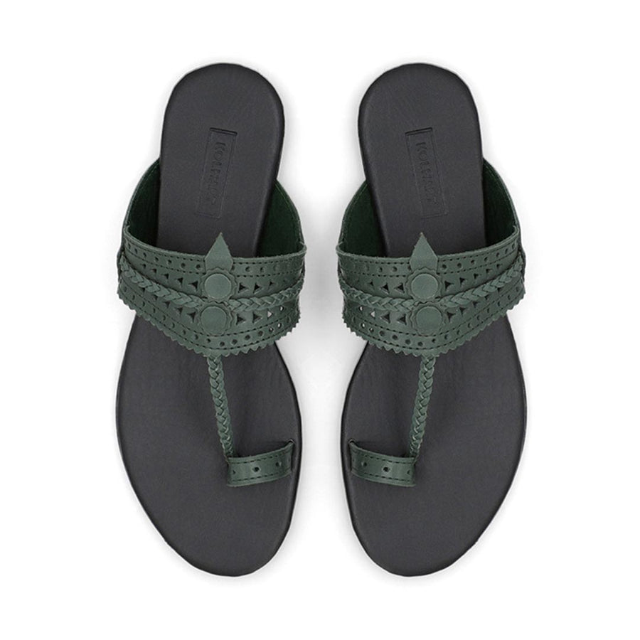 GREEN CLASSIC KOLHAPURI