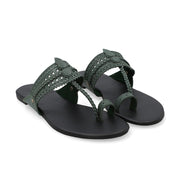 GREEN CLASSIC KOLHAPURI