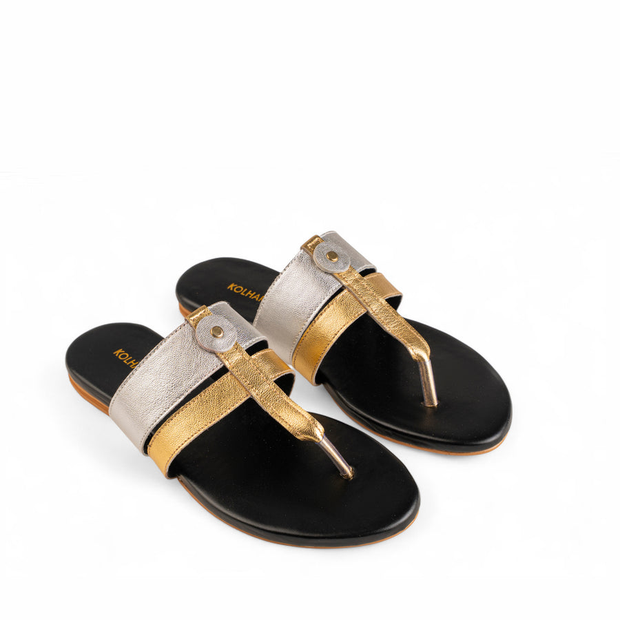 DUNE - Sheep leather Silver/Gold
