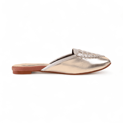 SAHAR METALLIC MULES