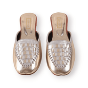 SAHAR METALLIC MULES