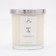 mint and lime fragrance scented candle