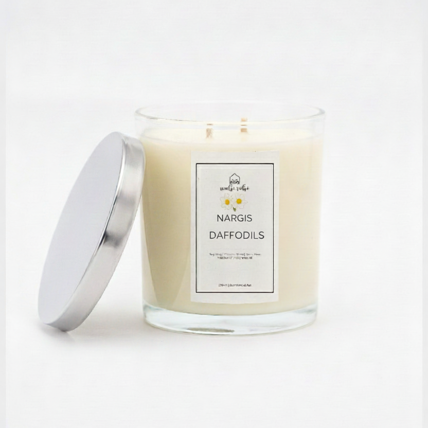 daffodils scented handpoured candle
