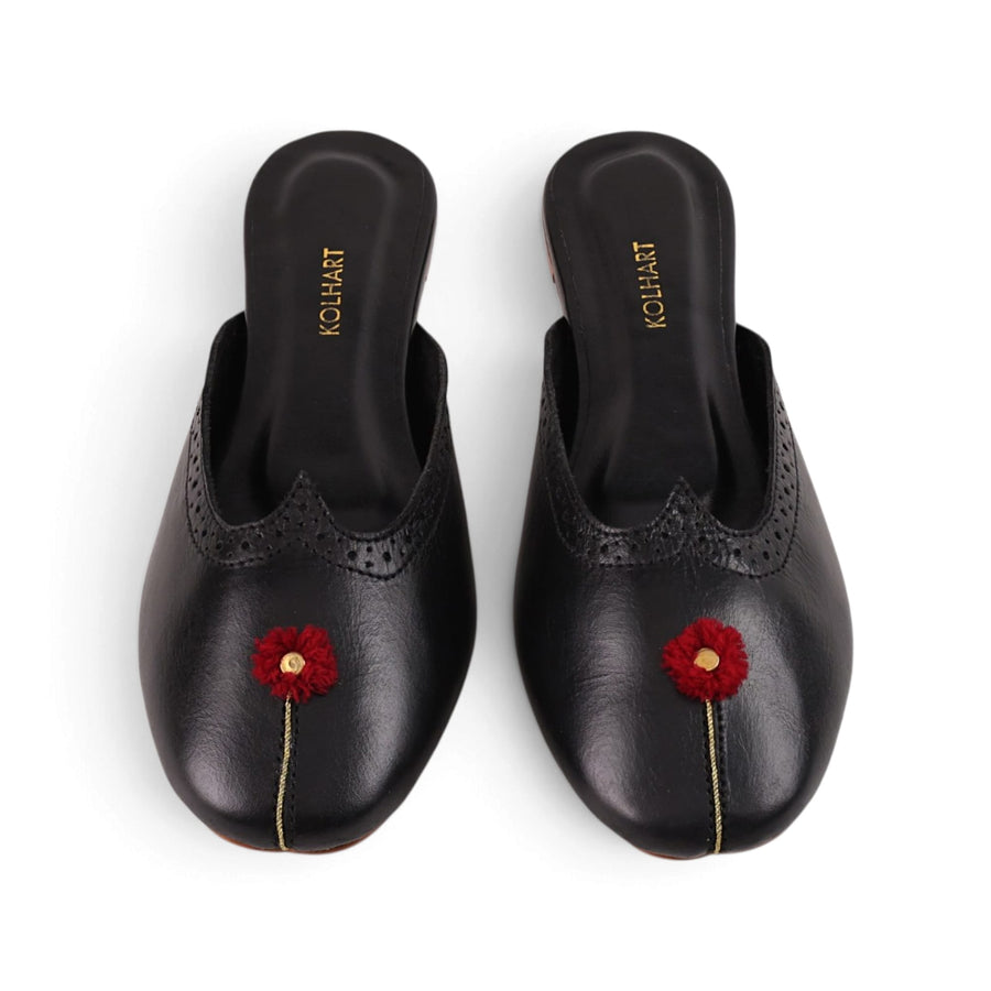 REET KHUSSA MULES BLACK