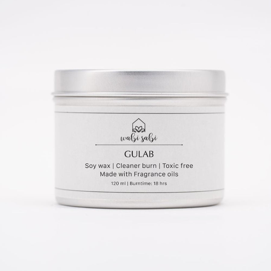 gulab fresh cut roses soywax candle for home decor