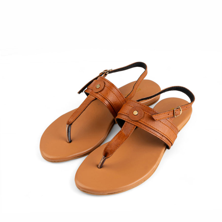 DUNE - Tan leather  Sandal